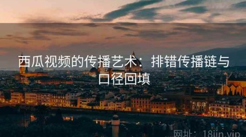 西瓜视频的传播艺术：排错传播链与口径回填