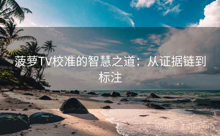 菠萝TV校准的智慧之道：从证据链到标注